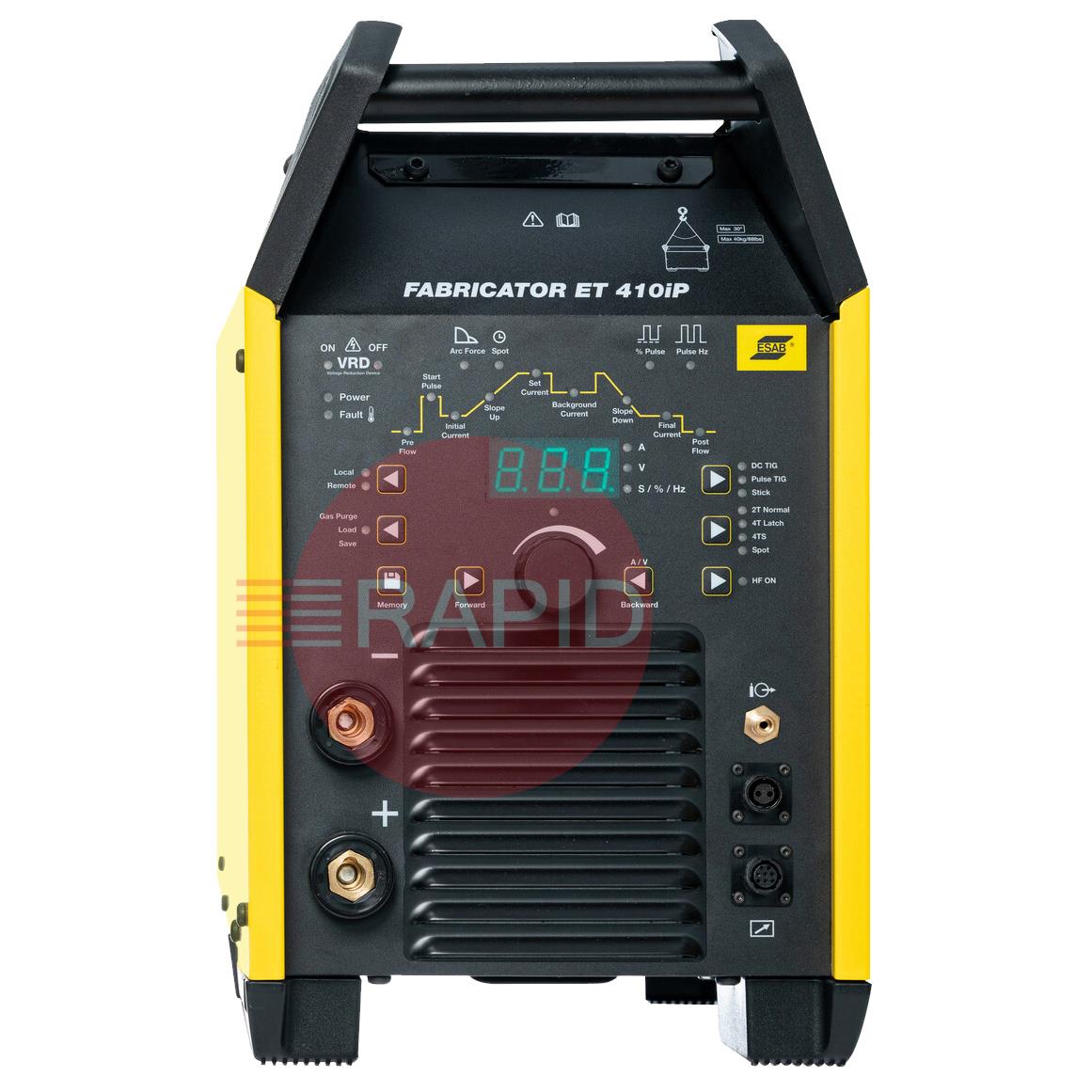 0447101881  ESAB Fabricator ET 410iP CE Arc Welder Power Source - 400v, 3ph